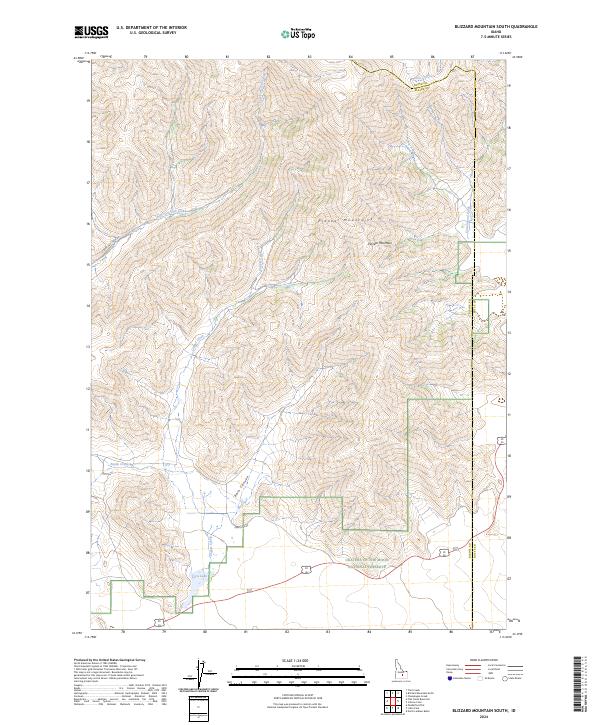 Blizzard Mountain South, ID — USGS 7.5-minute topo (2024)