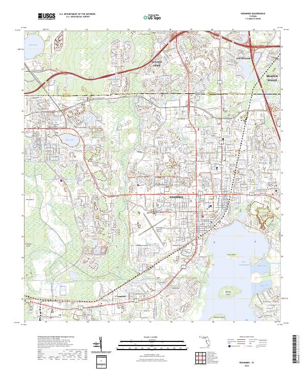 Kissimmee, FL — USGS 7.5-minute topo (2024)
