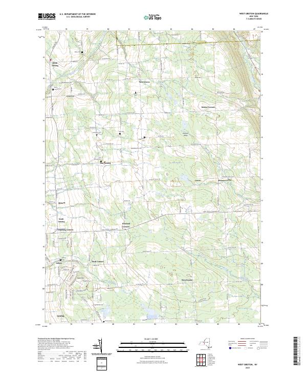 West Groton, NY — USGS 7.5-minute topo (2023)
