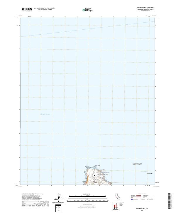 Monterey OE N, CA — USGS 7.5-minute topo (2021)