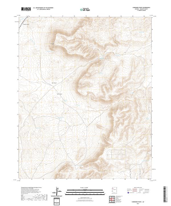 Cherokee Point, AZ — USGS 7.5-minute topo (2021)