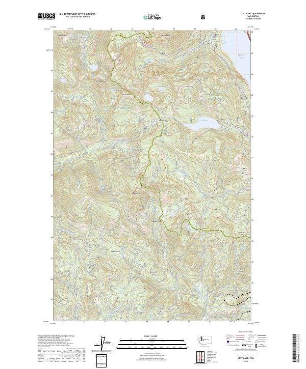 Lost Lake, WA — USGS 7.5-minute topo (2023)