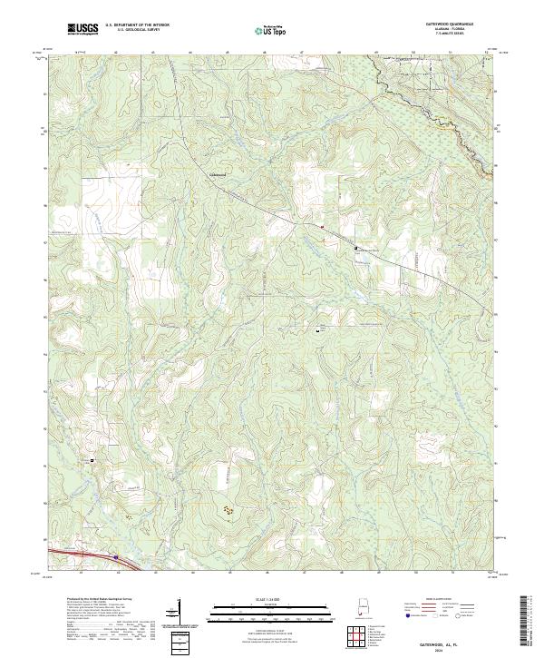 Gateswood, AL-FL — USGS 7.5-minute topo (2024)