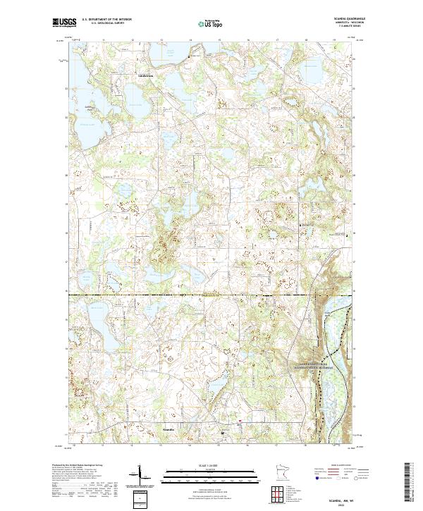 Scandia, MN-WI — USGS 7.5-minute topo (2022)