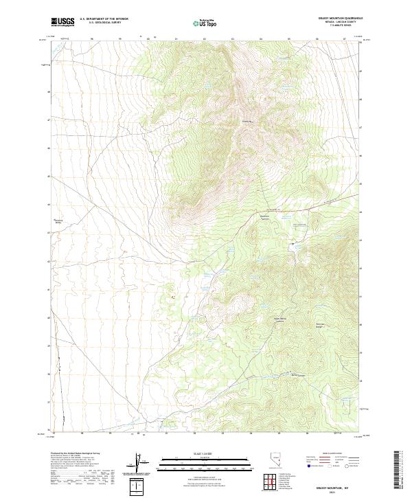 Grassy Mountain, NV — USGS 7.5-minute topo (2021)