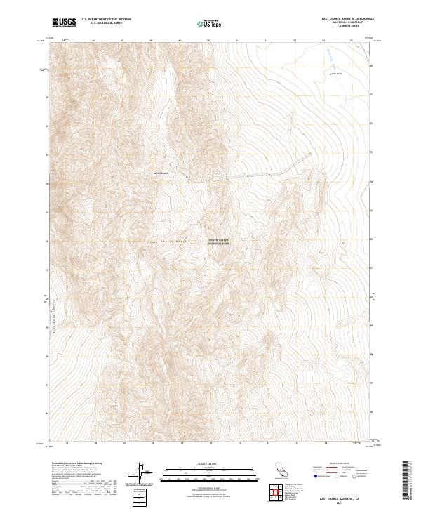Last Chance Range SE, CA — USGS 7.5-minute topo (2021)