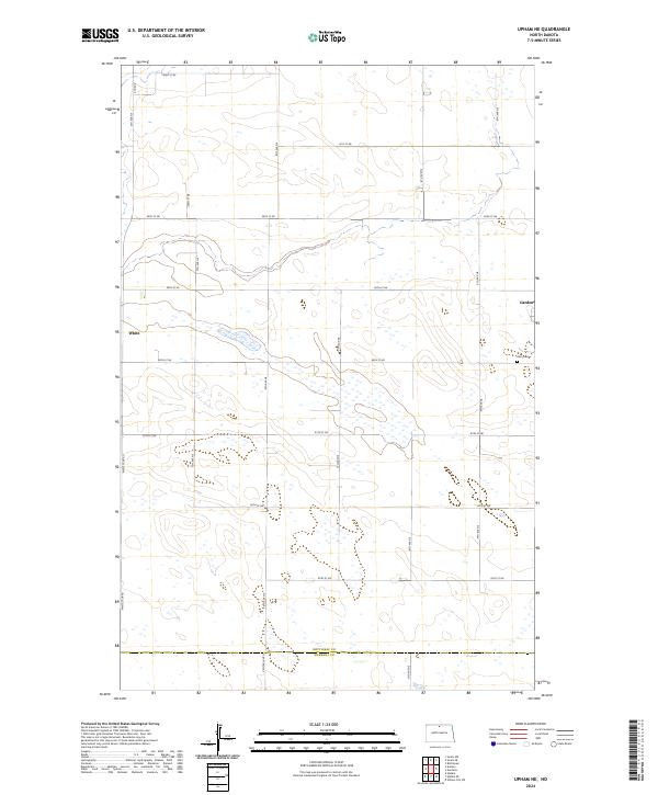 Upham NE, ND — USGS 7.5-minute topo (2024)