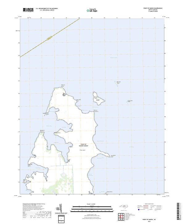 Point of Marsh, NC — USGS 7.5-minute topo (2022)