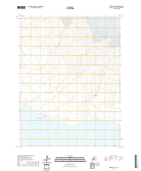 Unimak B-3 NE, AK — USGS 7.5-minute topo (2021)