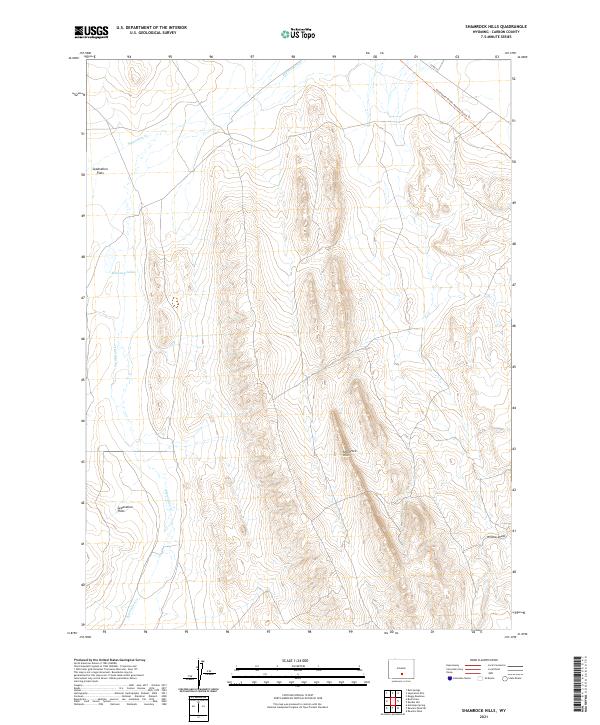 Shamrock Hills, WY — USGS 7.5-minute topo (2021)