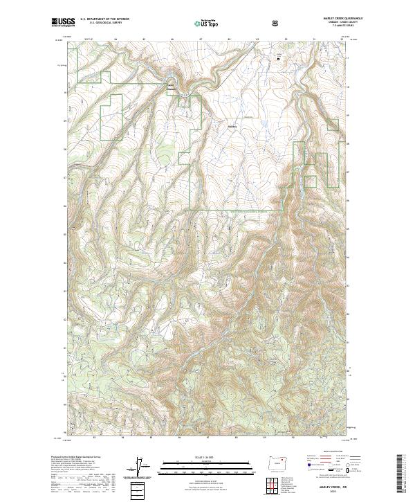 Marley Creek, OR — USGS 7.5-minute topo (2023)