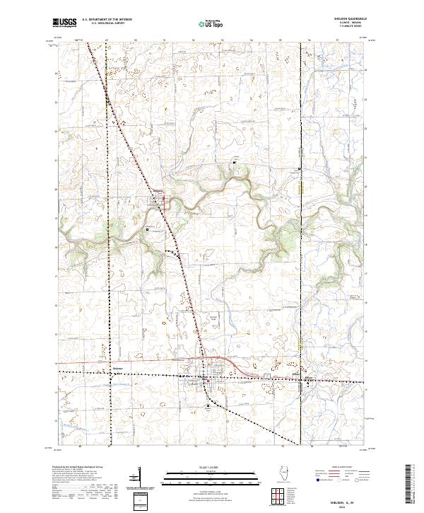 Sheldon, IL-IN — USGS 7.5-minute topo (2024)