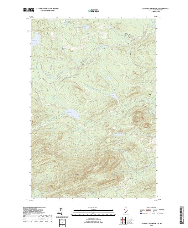 Boundary Bald Mountain, ME — USGS 7.5-minute topo (2024)
