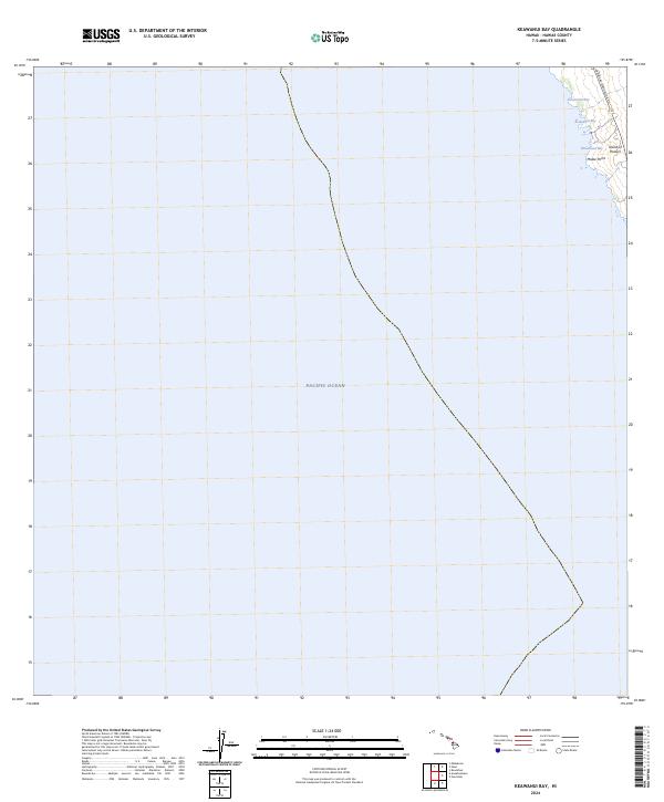Keawanui Bay, HI — USGS 7.5-minute topo (2024)
