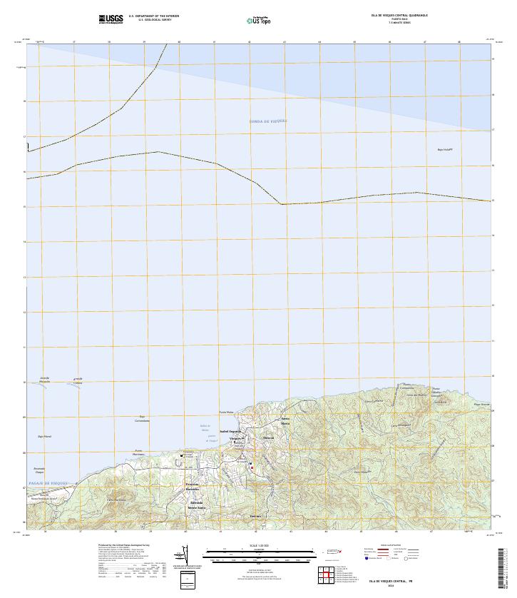 Isla De Vieques Central, PR — USGS 7.5-minute topo (2024)