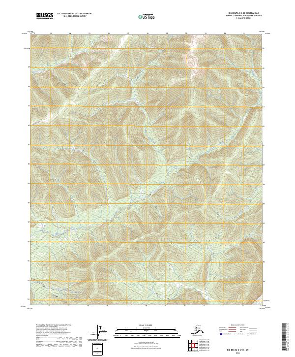 Big Delta C-6 SE, AK — USGS 7.5-minute topo (2024)