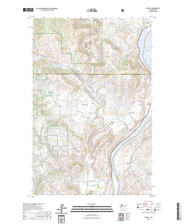 Azwell, WA — USGS 7.5-minute topo (2023)