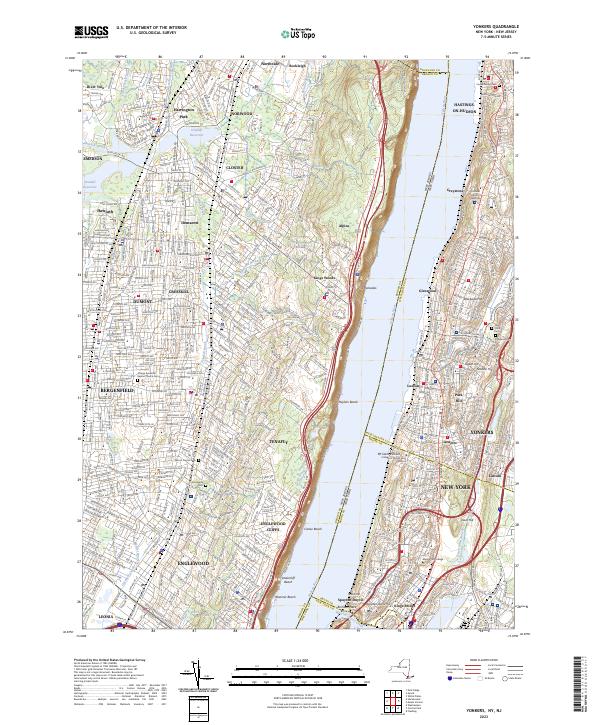 Yonkers, NY-NJ — USGS 7.5-minute topo (2023)