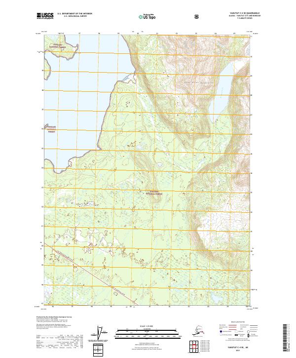 Yakutat C-4 SE, AK — USGS 7.5-minute topo (2021)
