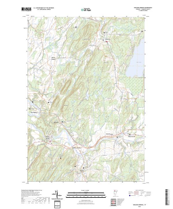 Sheldon Springs, VT — USGS 7.5-minute topo (2024)