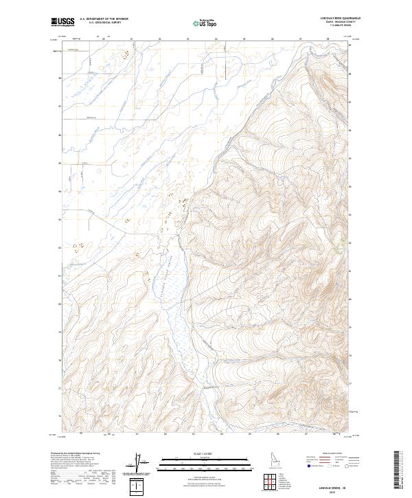Lincoln Creek, ID — USGS 7.5-minute topo (2023)
