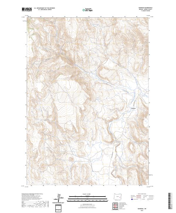 Dunnean, OR — USGS 7.5-minute topo (2023)