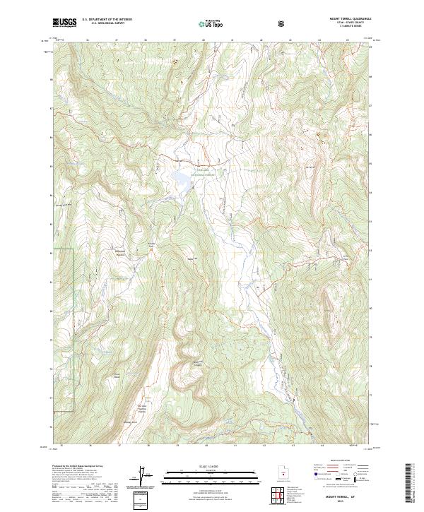 Mount Terrill, UT — USGS 7.5-minute topo (2023)