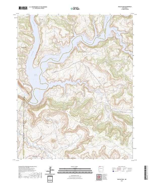 Navajo Dam, NM — USGS 7.5-minute topo (2023)