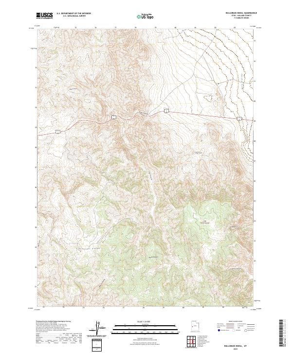 Bullgrass Knoll, UT — USGS 7.5-minute topo (2023)