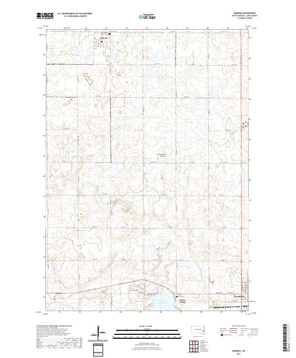 Ramona, SD — USGS 7.5-minute topo (2021)