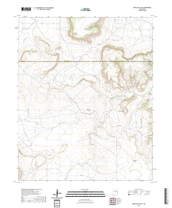 Mesita Del Gato, NM — USGS 7.5-minute topo (2023)