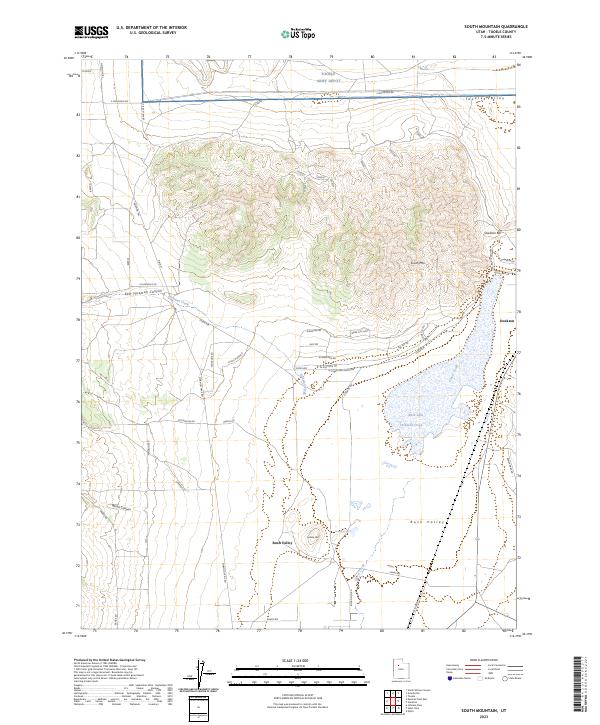 South Mountain, UT — USGS 7.5-minute topo (2023)