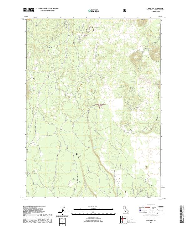 Snag Hill, CA — USGS 7.5-minute topo (2022)