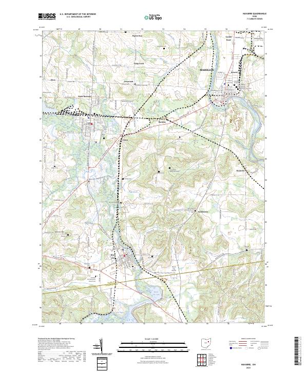 Navarre, OH — USGS 7.5-minute topo (2023)