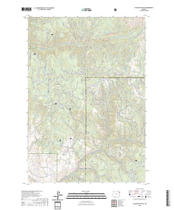 Flagstaff Butte, OR — USGS 7.5-minute topo (2023)