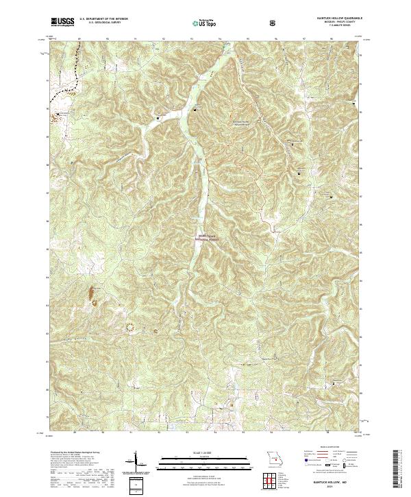 Kaintuck Hollow, MO — USGS 7.5-minute topo (2021)