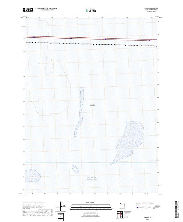 Arinosa, UT — USGS 7.5-minute topo (2023)