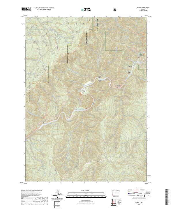 Marial, OR — USGS 7.5-minute topo (2023)