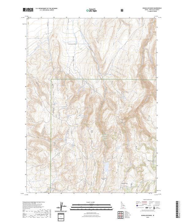 McMullen Basin, ID — USGS 7.5-minute topo (2023)