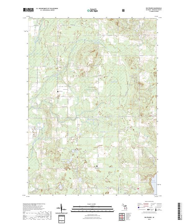 Big Prairie, MI — USGS 7.5-minute topo (2023)