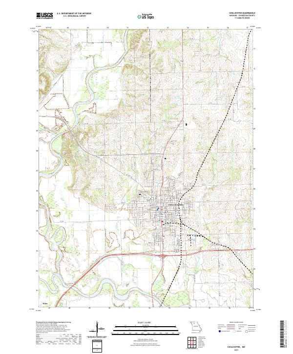 Chillicothe, MO — USGS 7.5-minute topo (2021)