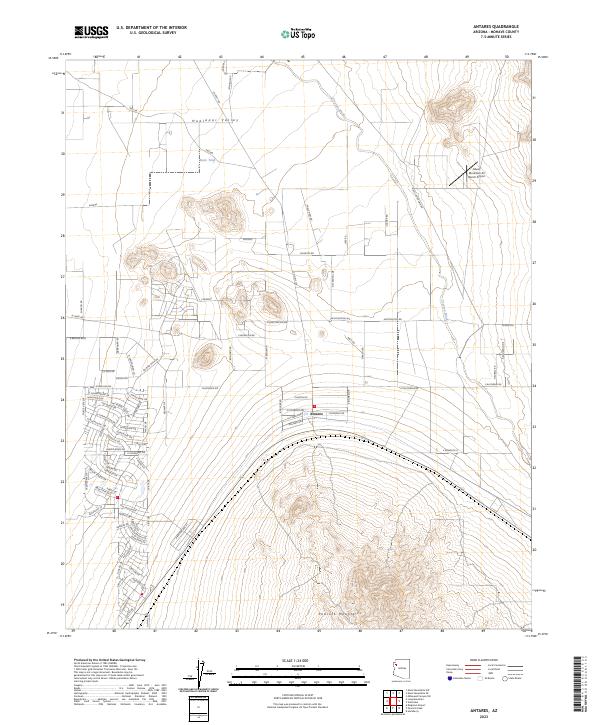 Antares, AZ — USGS 7.5-minute topo (2023)