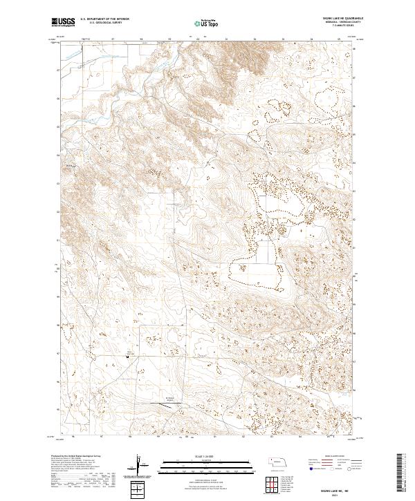 Skunk Lake NE, NE — USGS 7.5-minute topo (2021)