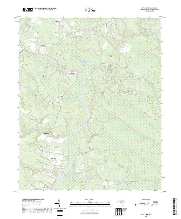 Stag Park, NC — USGS 7.5-minute topo (2022)