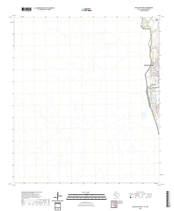 Eagle Pass West, TX,COA, US — USGS 7.5-minute topo (2022)