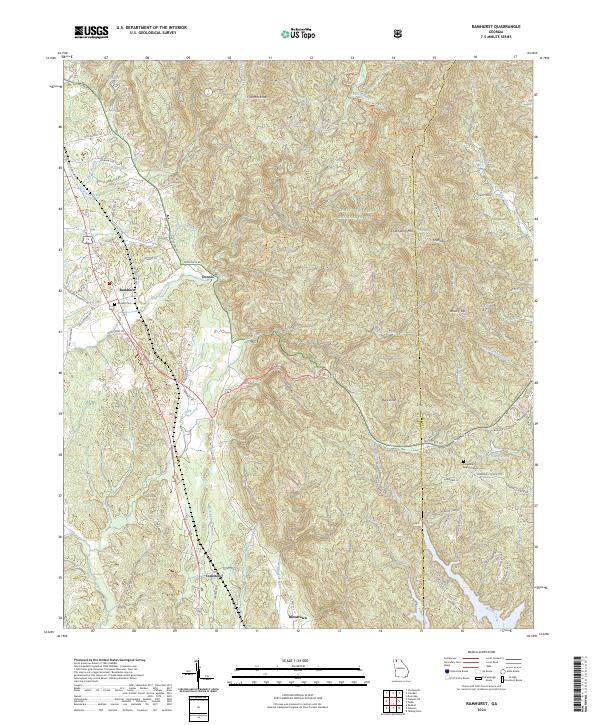 Ramhurst, GA — USGS 7.5-minute topo (2024)