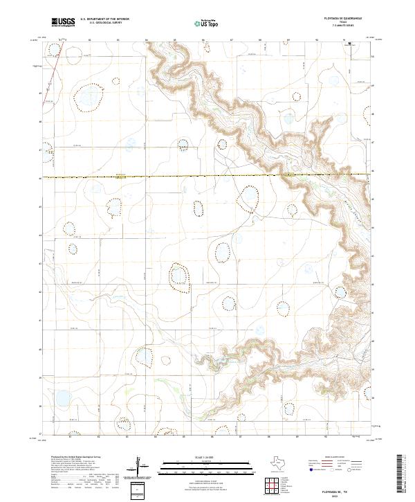 Floydada SE, TX — USGS 7.5-minute topo (2022)