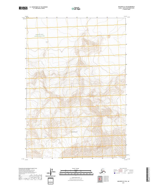 McCarthy D-7 SW, AK — USGS 7.5-minute topo (2023)