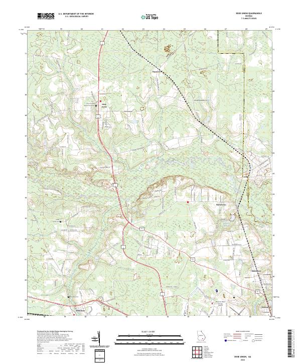Dixie Union, GA — USGS 7.5-minute topo (2024)