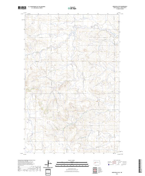 Hirschville SW, ND — USGS 7.5-minute topo (2024)